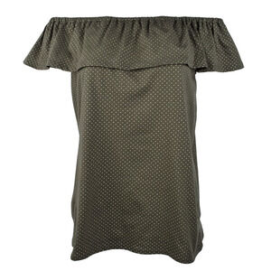 NWT Michael Kors Women's Off-The-Shoulders Flounce Top-I-S $64
